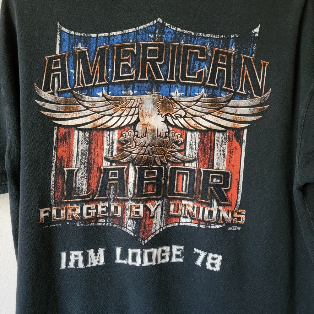 Vintage Mens American Labor Tshirt XL - Picture 4 of 5